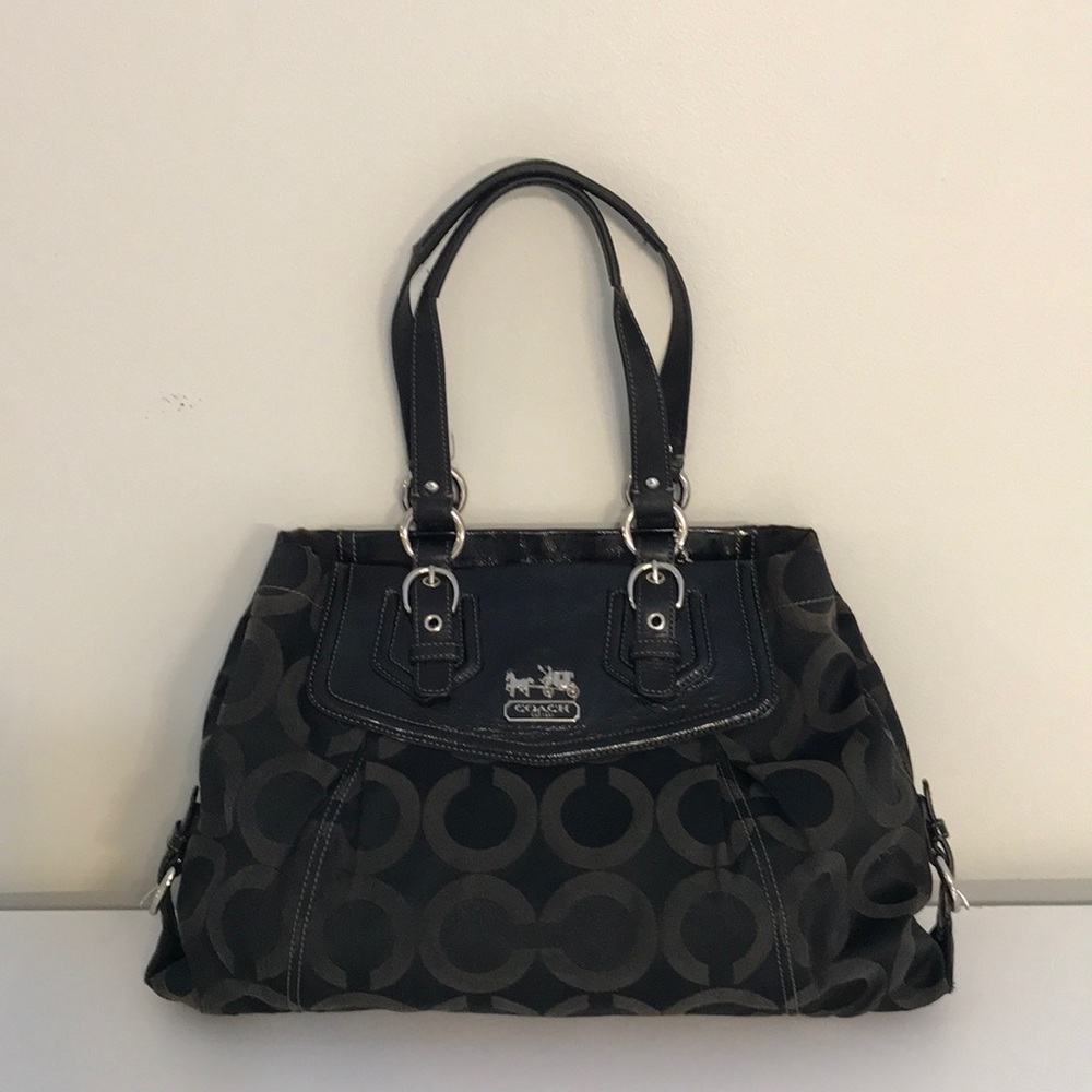 Coach Black Monogram bag